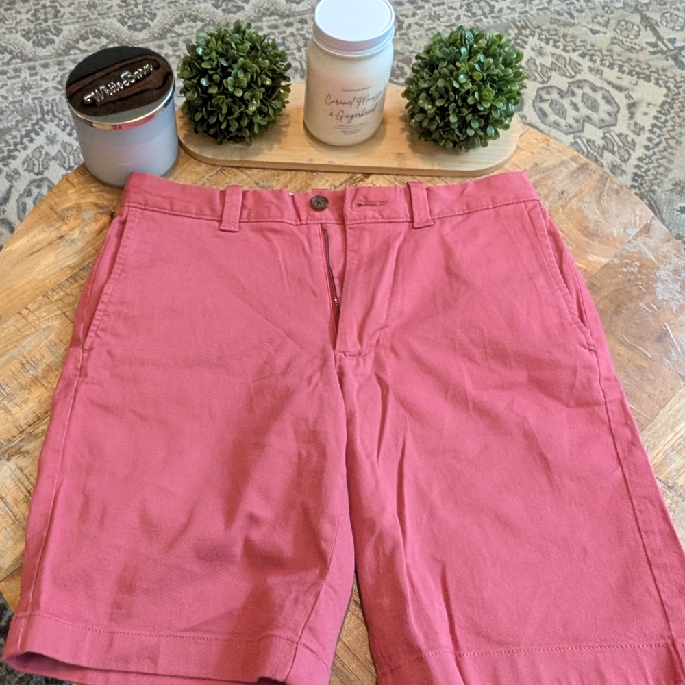 Men's Pink Cotton Chino Shorts